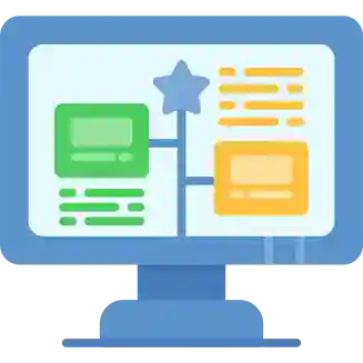 Clean mobile app architecture icon