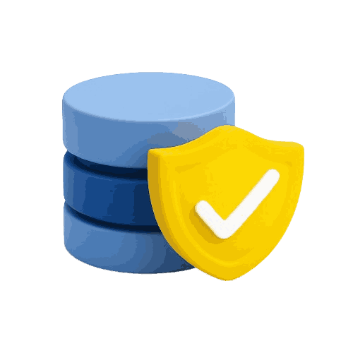 Database backup and recovery icon