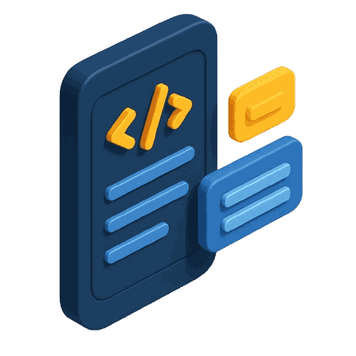 Mobile app API and backend integration icon