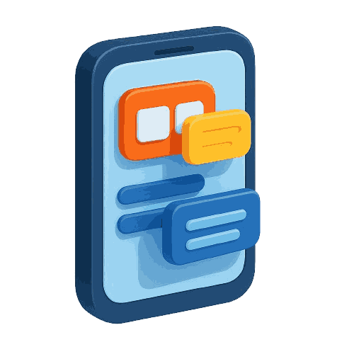 Modular mobile app updates icon