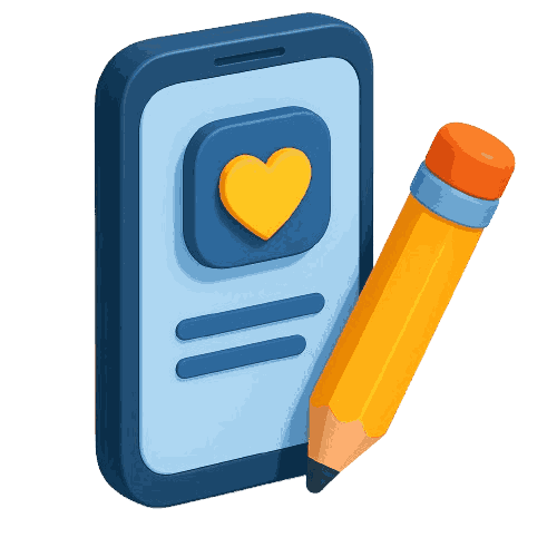 Mobile app UI/UX design icon